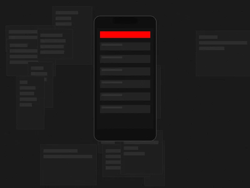 黑料51 官方移动应用界面展示，暗色主题设计